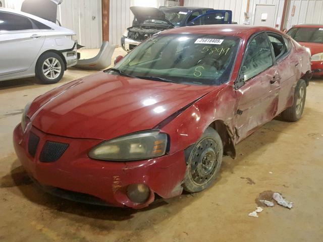 2G2WP552381155899 - 2008 PONTIAC GRAND PRIX RED photo 2