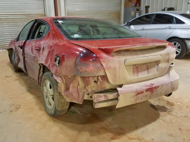 2G2WP552381155899 - 2008 PONTIAC GRAND PRIX RED photo 3