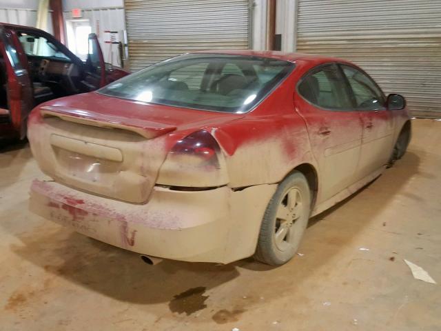 2G2WP552381155899 - 2008 PONTIAC GRAND PRIX RED photo 4
