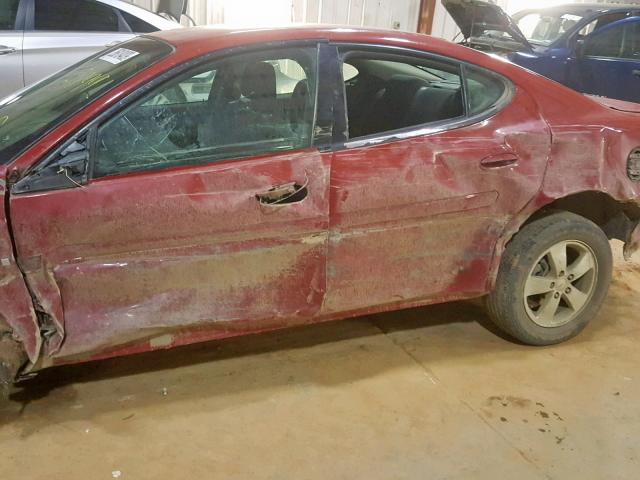 2G2WP552381155899 - 2008 PONTIAC GRAND PRIX RED photo 9