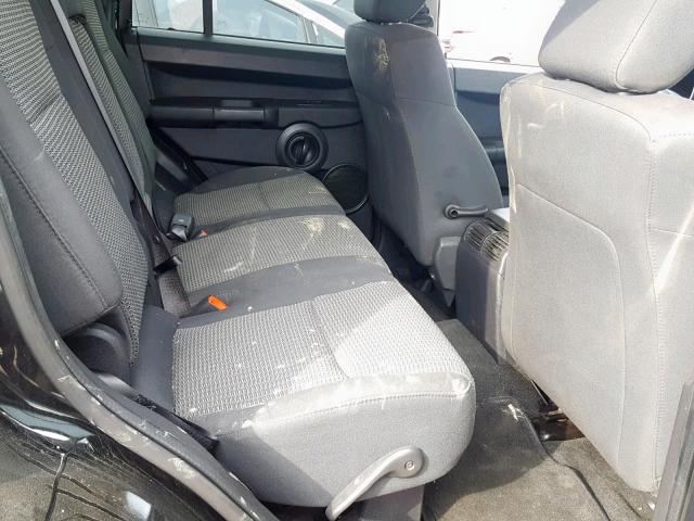 1J8HH48K78C158525 - 2008 JEEP COMMANDER BLACK photo 6