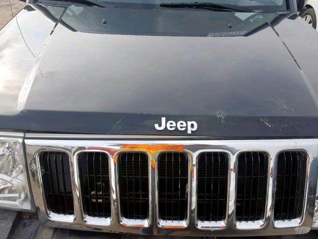 1J8HH48K78C158525 - 2008 JEEP COMMANDER BLACK photo 7