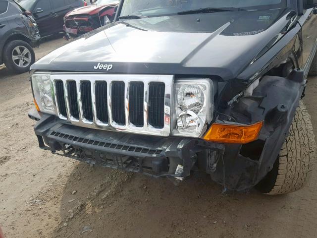 1J8HH48K78C158525 - 2008 JEEP COMMANDER BLACK photo 9