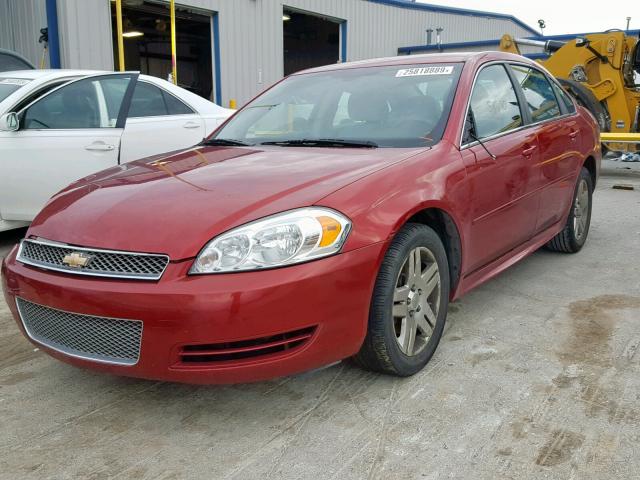 2G1WB5E3XF1116526 - 2015 CHEVROLET IMPALA LIM BURGUNDY photo 2