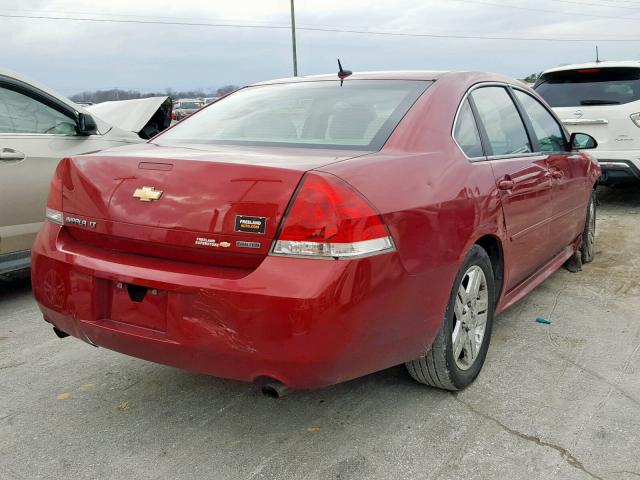 2G1WB5E3XF1116526 - 2015 CHEVROLET IMPALA LIM BURGUNDY photo 4