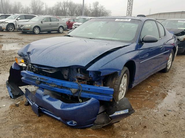 2G1WX12K849202602 - 2004 CHEVROLET MONTE CARL BLUE photo 2