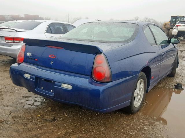 2G1WX12K849202602 - 2004 CHEVROLET MONTE CARL BLUE photo 4