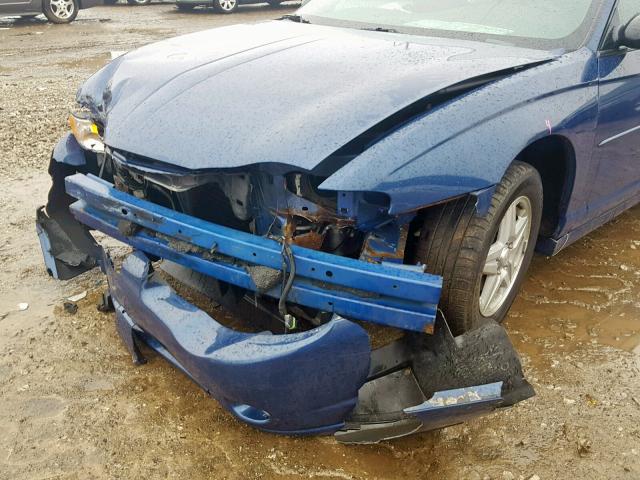 2G1WX12K849202602 - 2004 CHEVROLET MONTE CARL BLUE photo 9