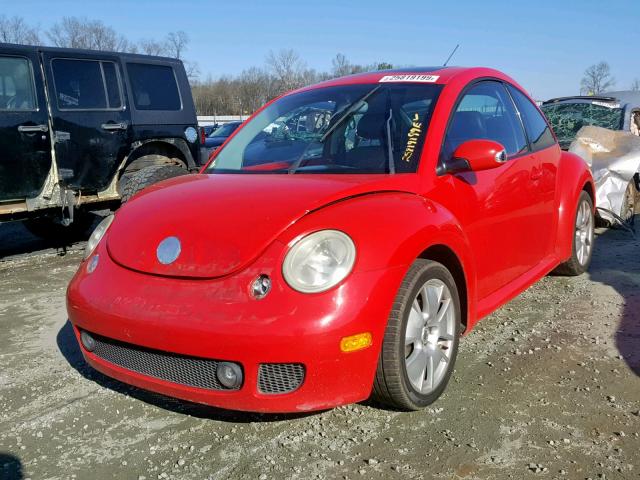 3VWFE21C23M440381 - 2003 VOLKSWAGEN NEW BEETLE RED photo 2