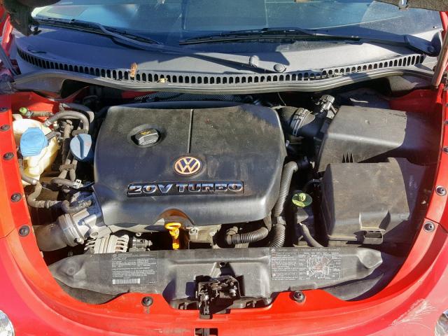 3VWFE21C23M440381 - 2003 VOLKSWAGEN NEW BEETLE RED photo 7