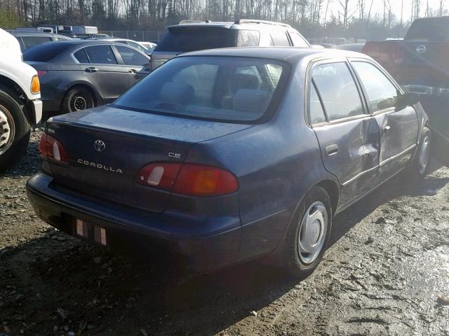 2T1BR12E6YC370044 - 2000 TOYOTA COROLLA VE BLUE photo 4