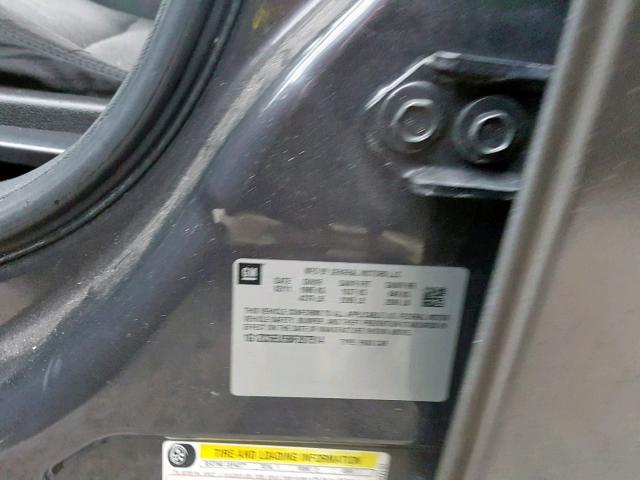 1G1ZC5EU5BF287514 - 2011 CHEVROLET MALIBU 1LT GRAY photo 10