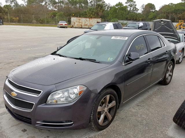 1G1ZC5EU5BF287514 - 2011 CHEVROLET MALIBU 1LT GRAY photo 2