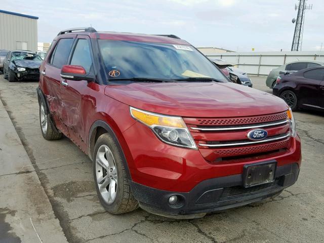 1FM5K7F8XFGB26593 - 2015 FORD EXPLORER L BURGUNDY photo 1