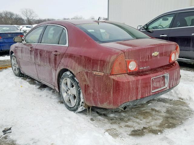 1G1ZD5EB3AF146015 - 2010 CHEVROLET MALIBU 2LT RED photo 3