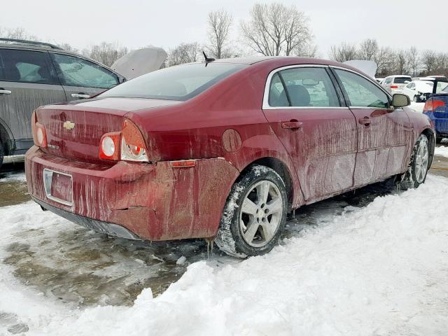 1G1ZD5EB3AF146015 - 2010 CHEVROLET MALIBU 2LT RED photo 4