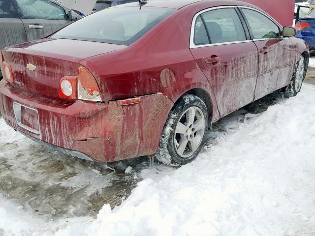 1G1ZD5EB3AF146015 - 2010 CHEVROLET MALIBU 2LT RED photo 9