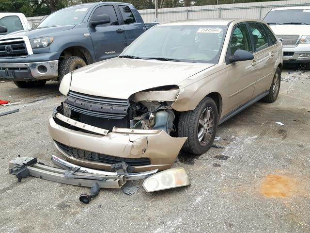 1G1ZT62845F205256 - 2005 CHEVROLET MALIBU MAX თაფლისფერი ფოტო 2