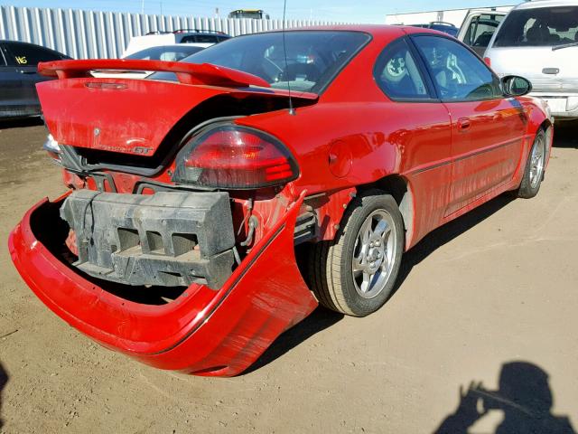 1G2NV12E74C108811 - 2004 PONTIAC GRAND AM G RED photo 4