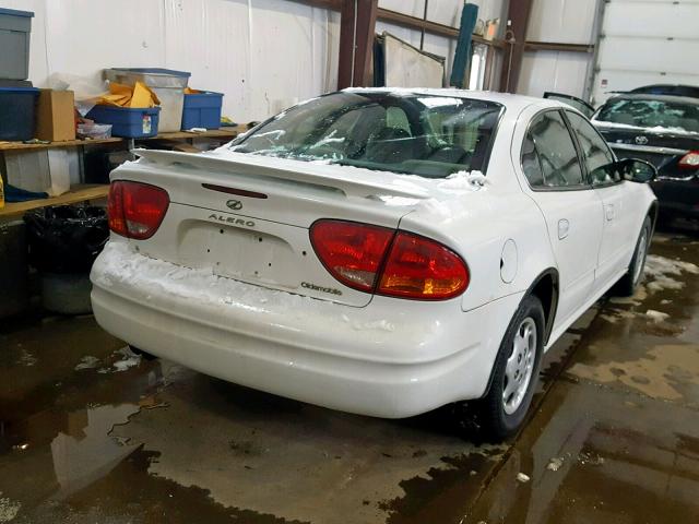 1G3NK52F32C171275 - 2002 OLDSMOBILE ALERO GX WHITE photo 4