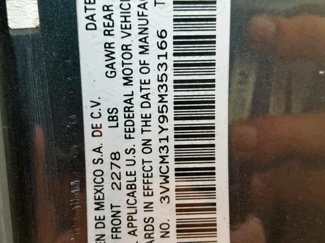 3VWCM31Y95M353166 - 2005 VOLKSWAGEN NEW BEETLE Сұр фото 10