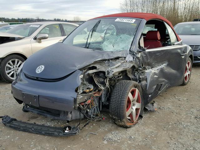 3VWCM31Y95M353166 - 2005 VOLKSWAGEN NEW BEETLE Сұр фото 2