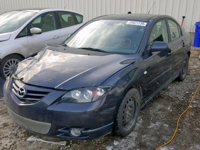 JM1BK123461412554 - 2006 MAZDA 3 S BLACK photo 2