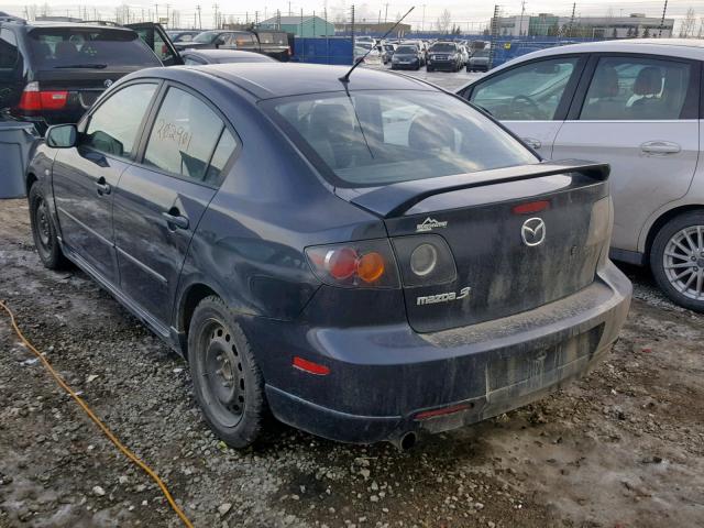 JM1BK123461412554 - 2006 MAZDA 3 S BLACK photo 3