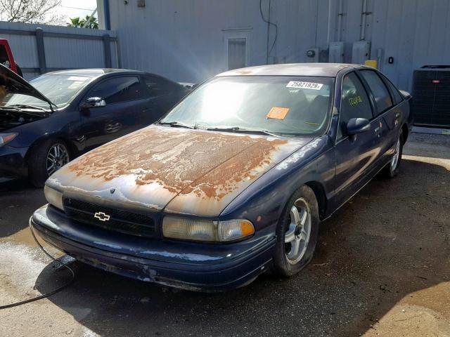 1G1BL5379PR111702 - 1993 CHEVROLET CAPRICE CL BLUE photo 2