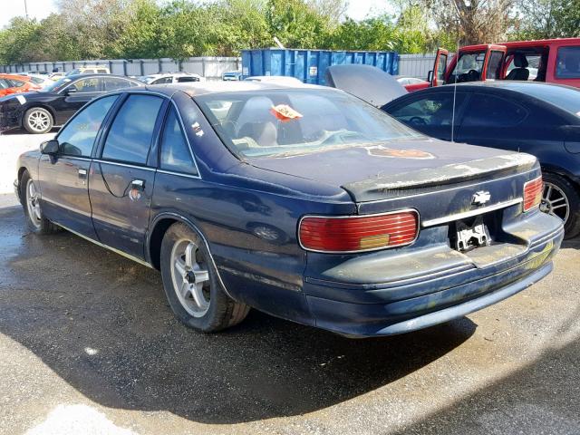 1G1BL5379PR111702 - 1993 CHEVROLET CAPRICE CL BLUE photo 3