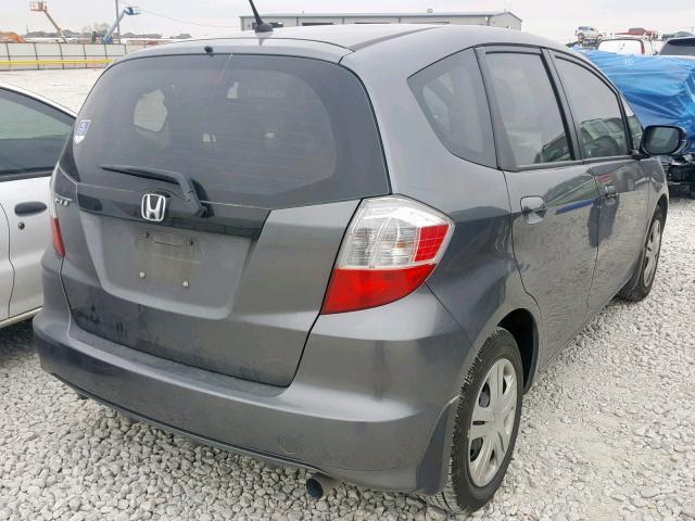 JHMGE8H33BC027271 - 2011 HONDA FIT GRAY photo 4