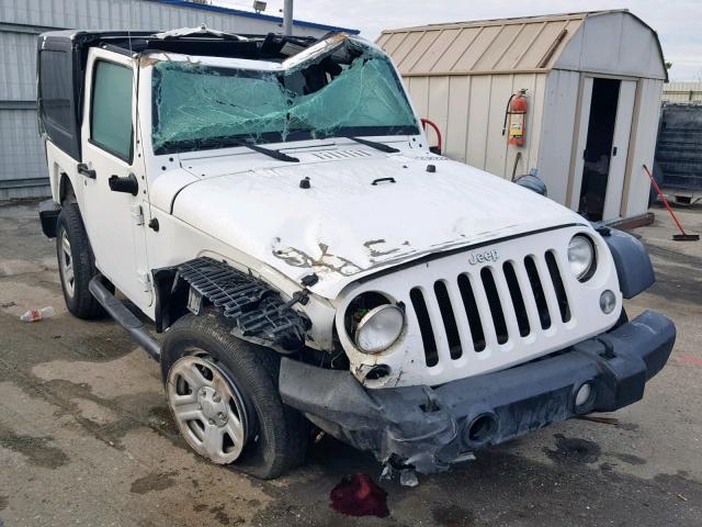 1C4AJWAG4EL174546 - 2014 JEEP WRANGLER S თეთრი ფოტო 1