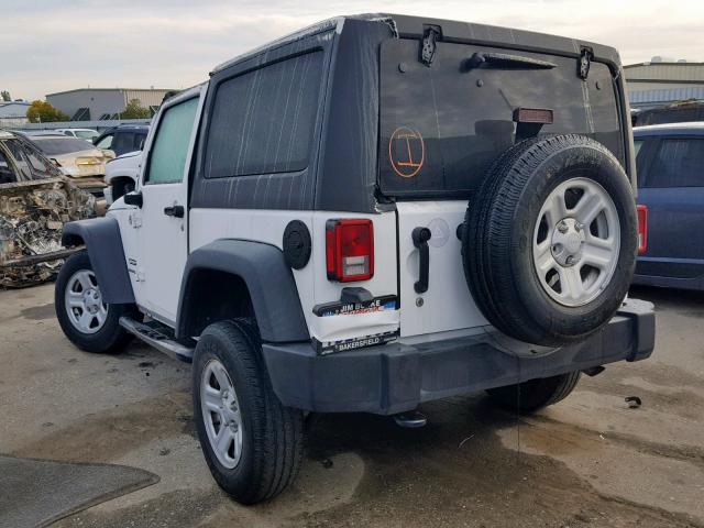 1C4AJWAG4EL174546 - 2014 JEEP WRANGLER S თეთრი ფოტო 3