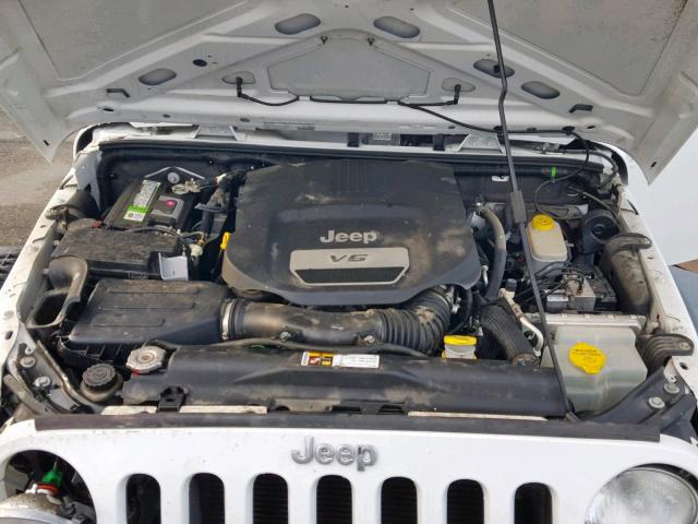1C4AJWAG4EL174546 - 2014 JEEP WRANGLER S თეთრი ფოტო 7