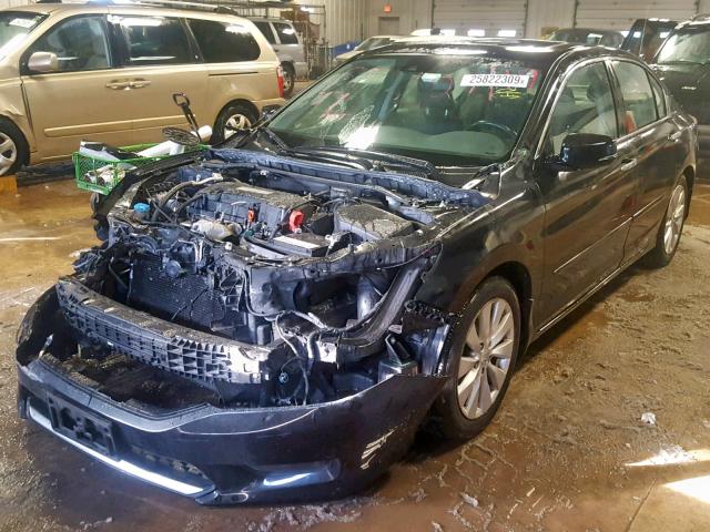 1HGCR2F82EA074972 - 2014 HONDA ACCORD EXL BLACK photo 2