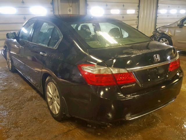 1HGCR2F82EA074972 - 2014 HONDA ACCORD EXL BLACK photo 3