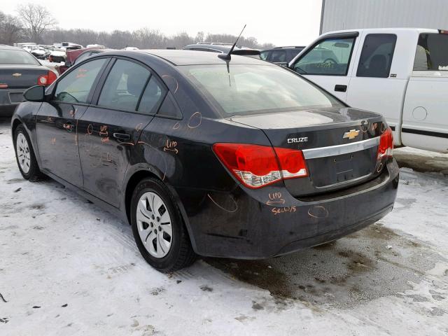 1G1PA5SG6D7237245 - 2013 CHEVROLET CRUZE LS BLACK photo 3