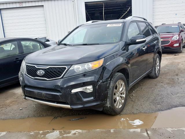 5XYKW4A29CG196890 - 2012 KIA SORENTO SX BLACK photo 2