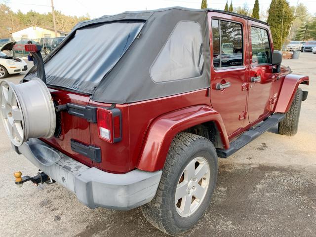 1J4GA591X7L154819 - 2007 JEEP WRANGLER S BURGUNDY photo 4