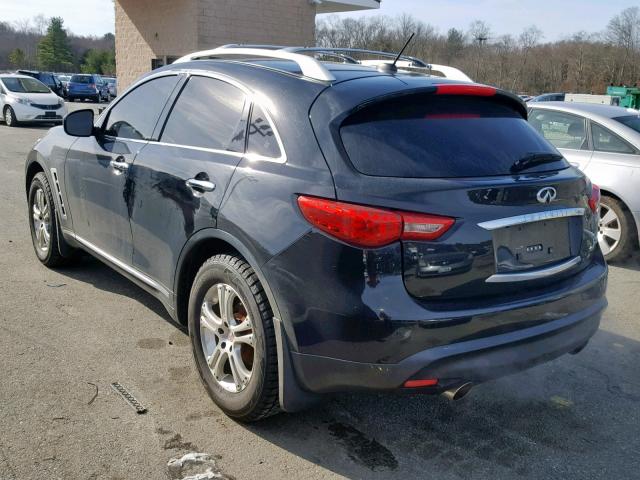 JN8AS1MW5BM732465 - 2011 INFINITI FX35 BLACK photo 3