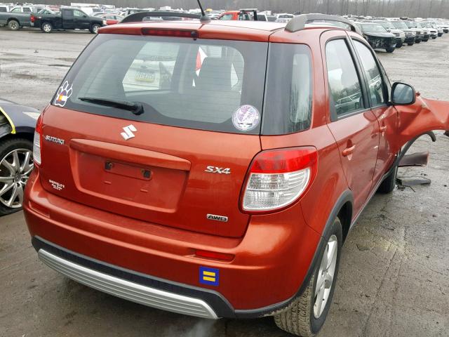 JS2YB413996203398 - 2009 SUZUKI SX4 TECHNO ORANGE photo 4