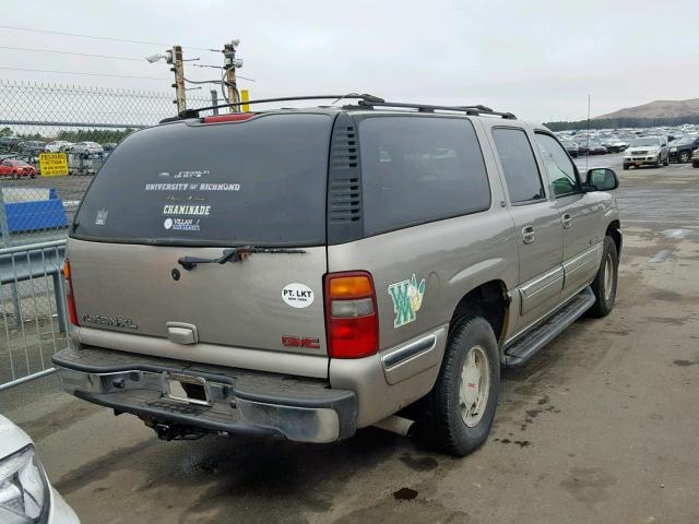 1GKFK16Z52J184966 - 2002 GMC YUKON XL K BEIGE photo 4