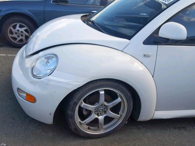 3VWBA21C7YM467979 - 2000 VOLKSWAGEN NEW BEETLE Weiß Foto 9