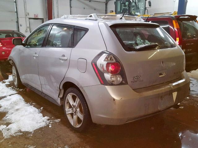 5Y2SM6E0XAZ418751 - 2010 PONTIAC VIBE SILVER photo 3