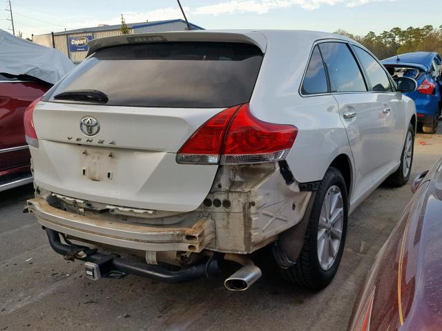 4T3ZA3BB0BU049671 - 2011 TOYOTA VENZA BASE WHITE photo 4