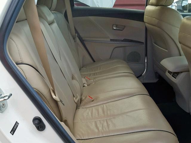 4T3ZA3BB0BU049671 - 2011 TOYOTA VENZA BASE WHITE photo 6