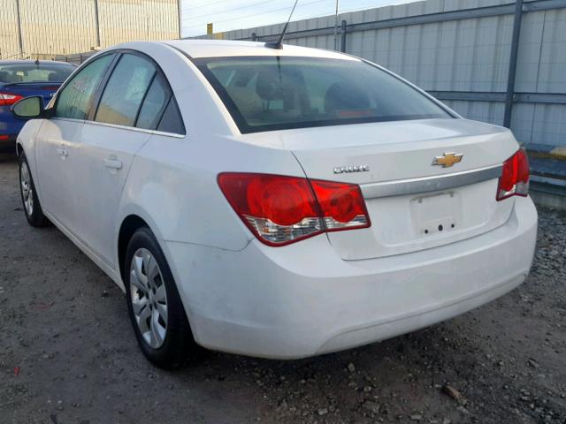 1G1PC5SH8C7286805 - 2012 CHEVROLET CRUZE LS WHITE photo 3