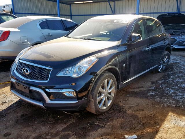 JN1BJ0RR6HM409716 - 2017 INFINITI QX50 BLACK photo 2