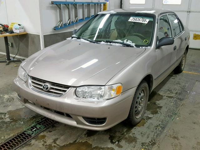 1NXBR12EX2Z628362 - 2002 TOYOTA COROLLA CE BEIGE photo 2