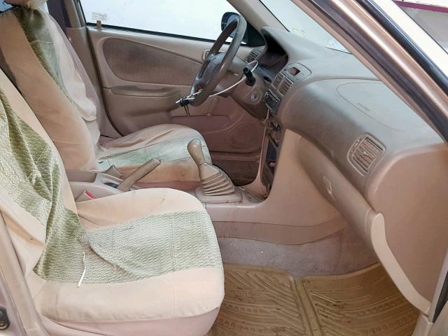 1NXBR12EX2Z628362 - 2002 TOYOTA COROLLA CE BEIGE photo 5